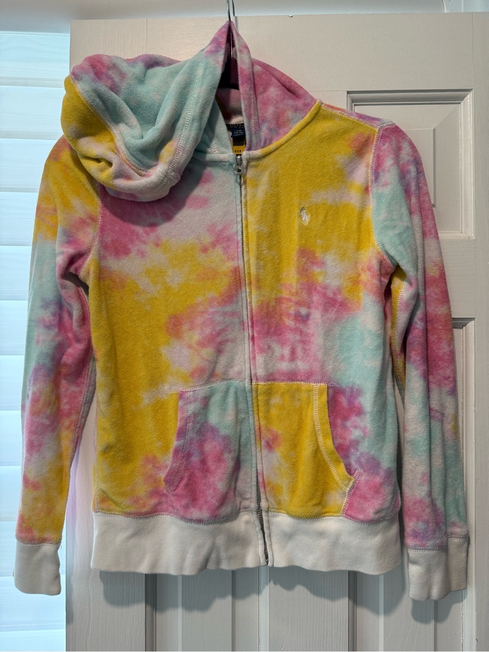 Polo by Ralph Lauren Kids Tie-Dye Zip Hoodie - Pink, Yellow, Blue